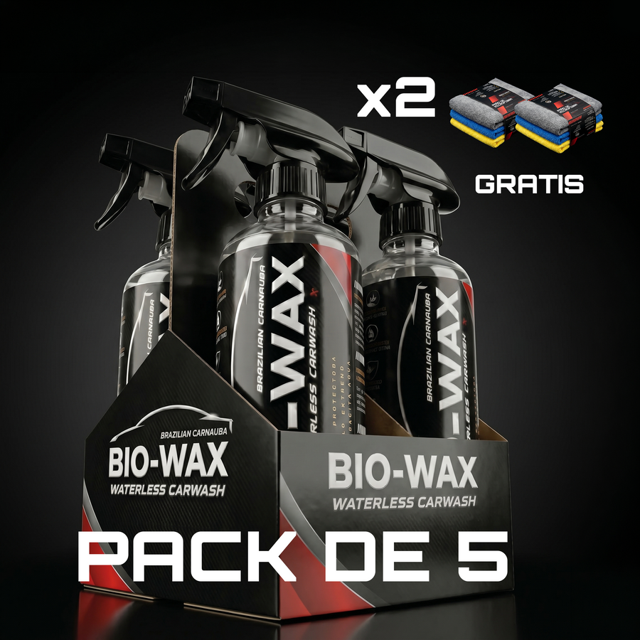 Paquete Starter — 5 BIO-WAX + Microfibra