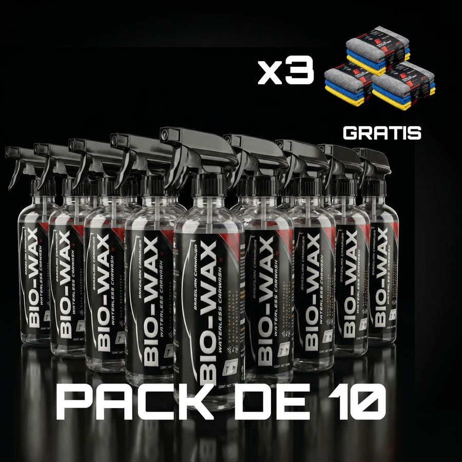 Paquete Pro — 10 BIO-WAX + 2 Microfibras